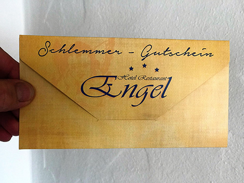 Gutschein vom Hotel Restaurant Engel in Grafenhausen